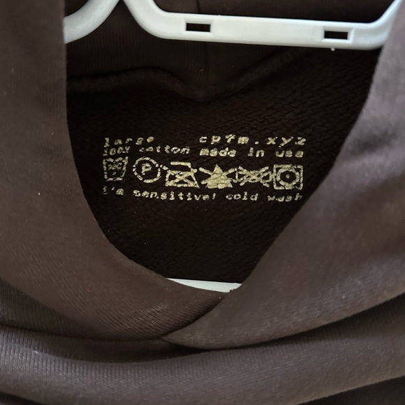 Cactus Plant Flea Market Born Again Hooded Sweatshirt Brown - Picture 4 of 5